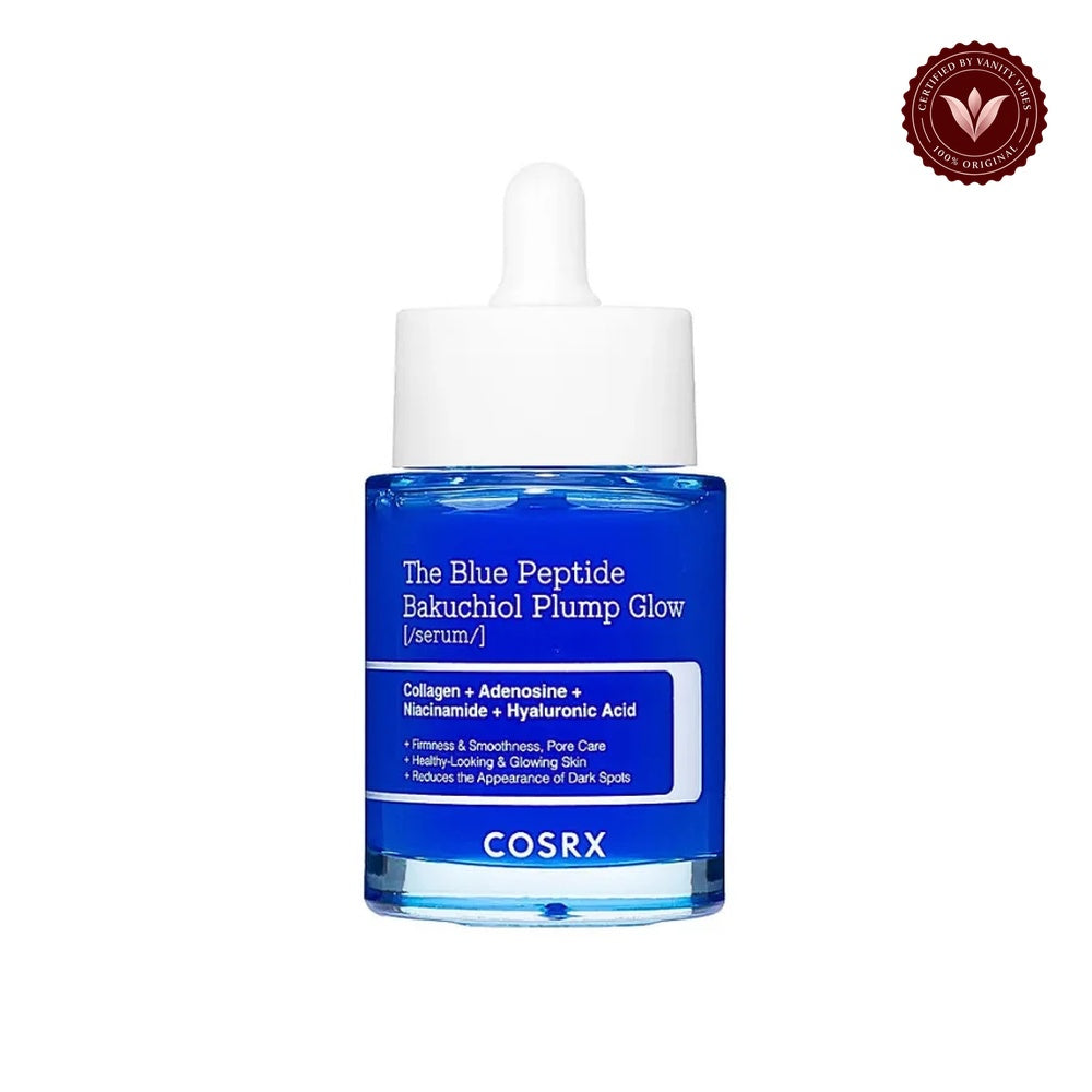COSRX The Blue Peptide Bakuchiol Plump Glow Serum front product image on white background