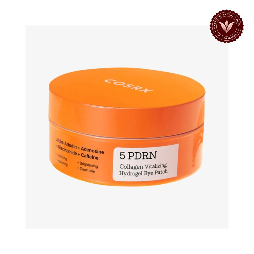 COSRX 5 PDRN Collagen Vitalizing Hydrogel Eye Patch front product image on white background