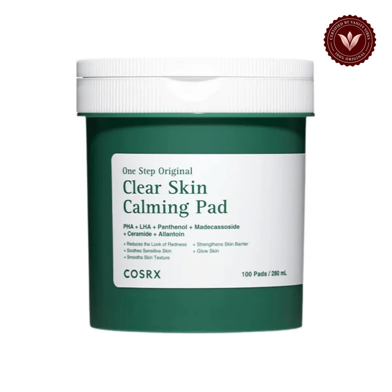 COSRX One Step Original Clear Skin Calming Pad front product image on white background