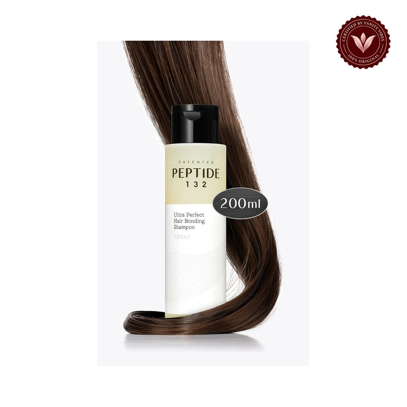 COSRX Peptide 132 Ultra Perfect Hair Bonding Shampoo 200ml front product image on white background