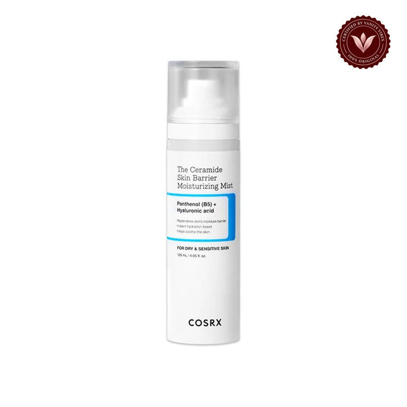 COSRX The Ceramide Skin Barrier Moisturizing Mist For Dry & Sensitive Skin 120ml front product image on white background