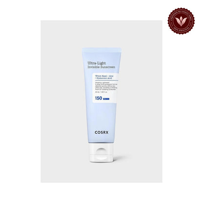 COSRX Ultra-Light Invisible Sunscreen SPF50 PA++++ 50ml front product image on white background