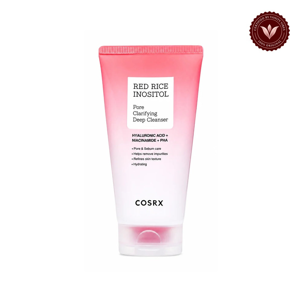 COSRX Red Rice Inositol Pore Clarifying Deep Cleanser front product image on white background