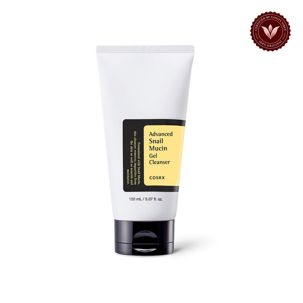 COSRX Advanced Snail Mucin Gel Cleanser front product image on white background
