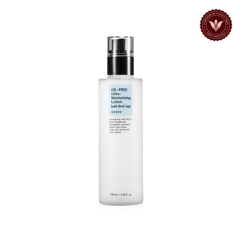 COSRX Oil Free Ultra-Moisturizing Lotion With Birch Sap 100ml front product image on white background