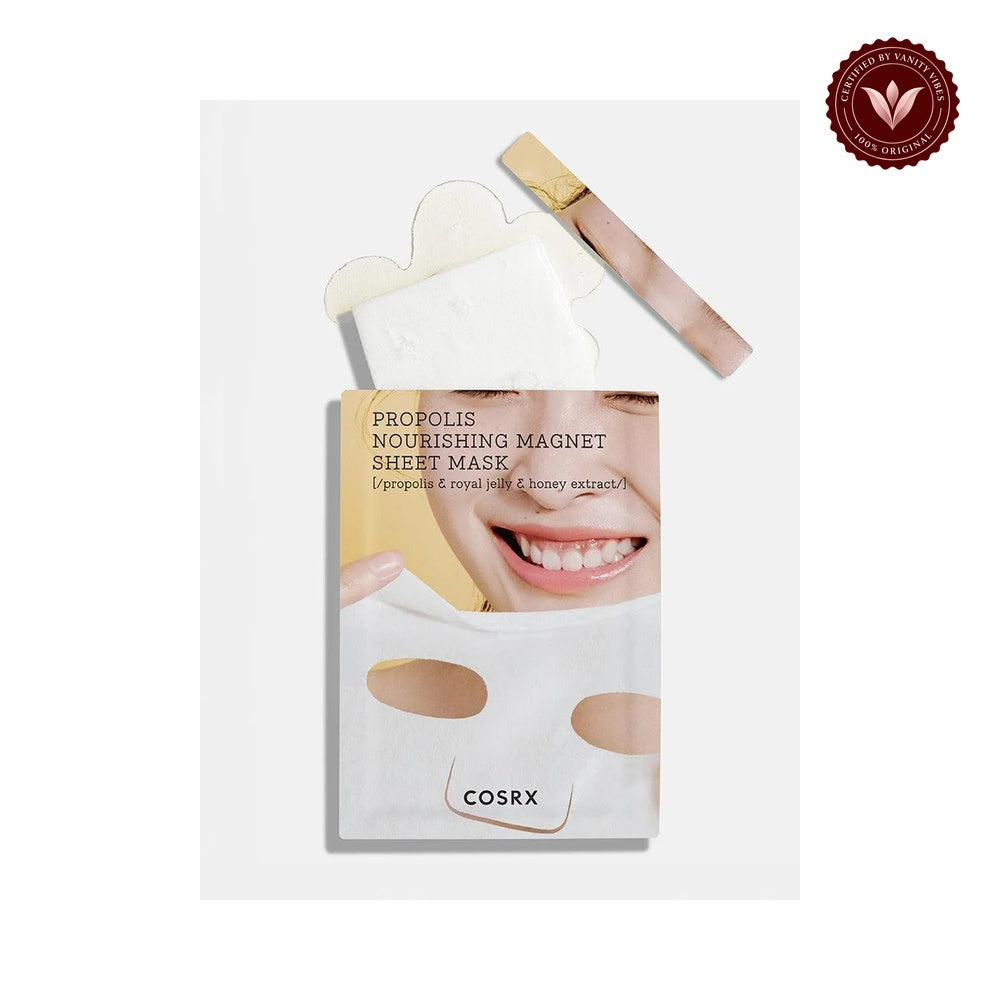 COSRX Full Fit Propolis Nourishing Magnet Sheet Mask front product image on white background