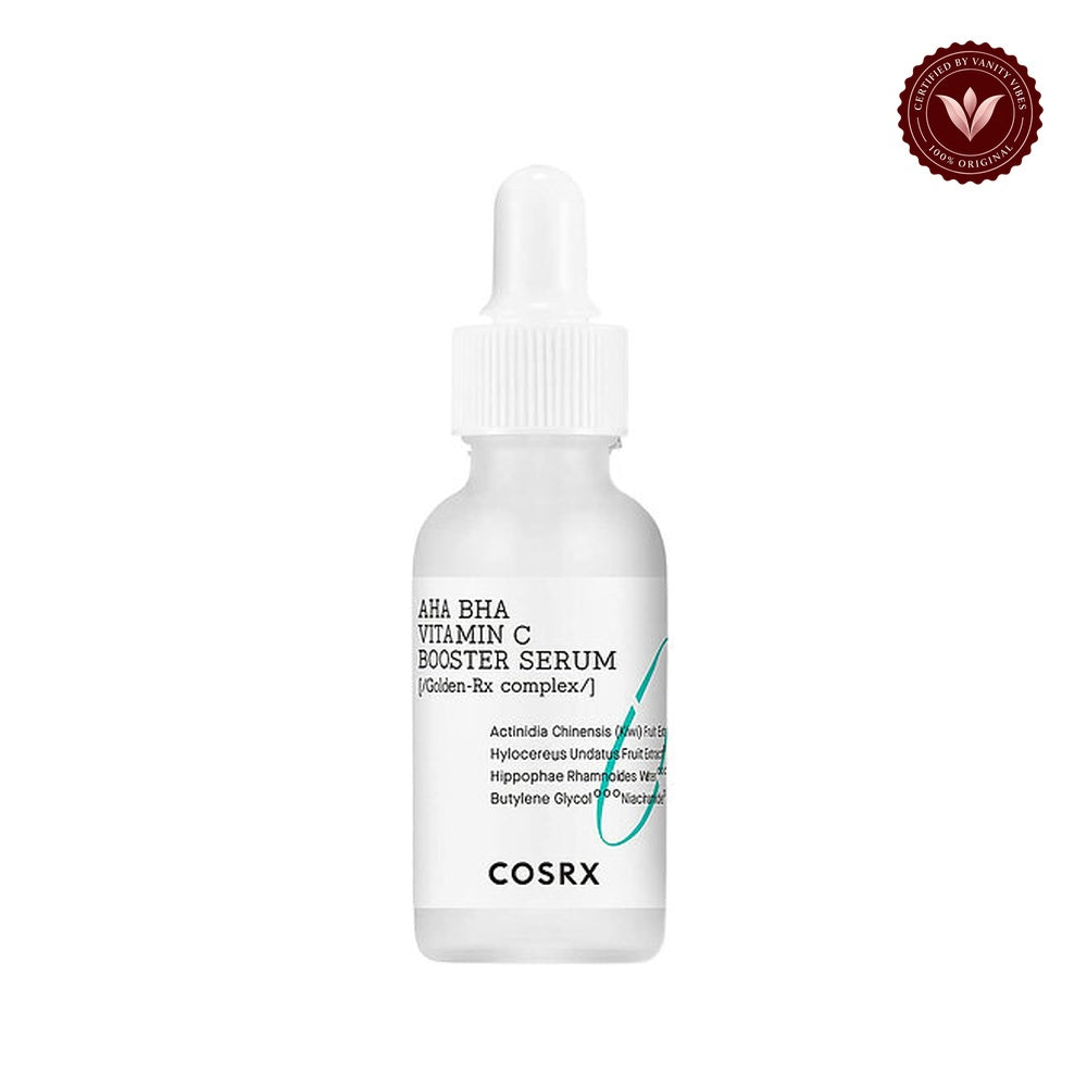 COSRX Refresh AHA BHA Vitamin C Booster Serum 30ml front product image on white background