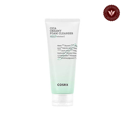 COSRX Pure Fit Cica Creamy Foam Cleanser 75ml front product image on white background