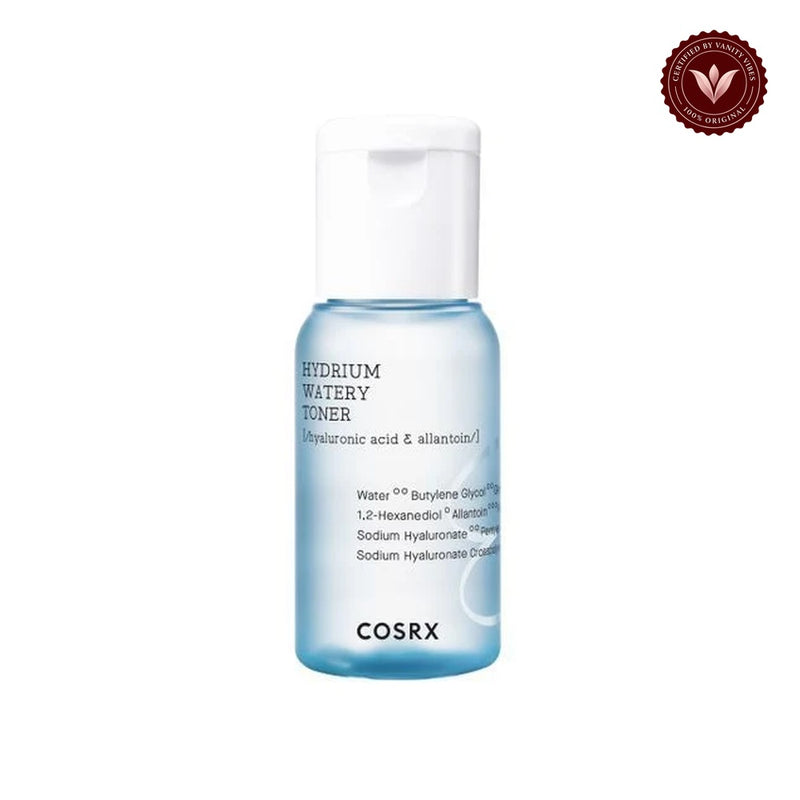 COSRX Hydrium Watery Toner 50ml front product image on white background