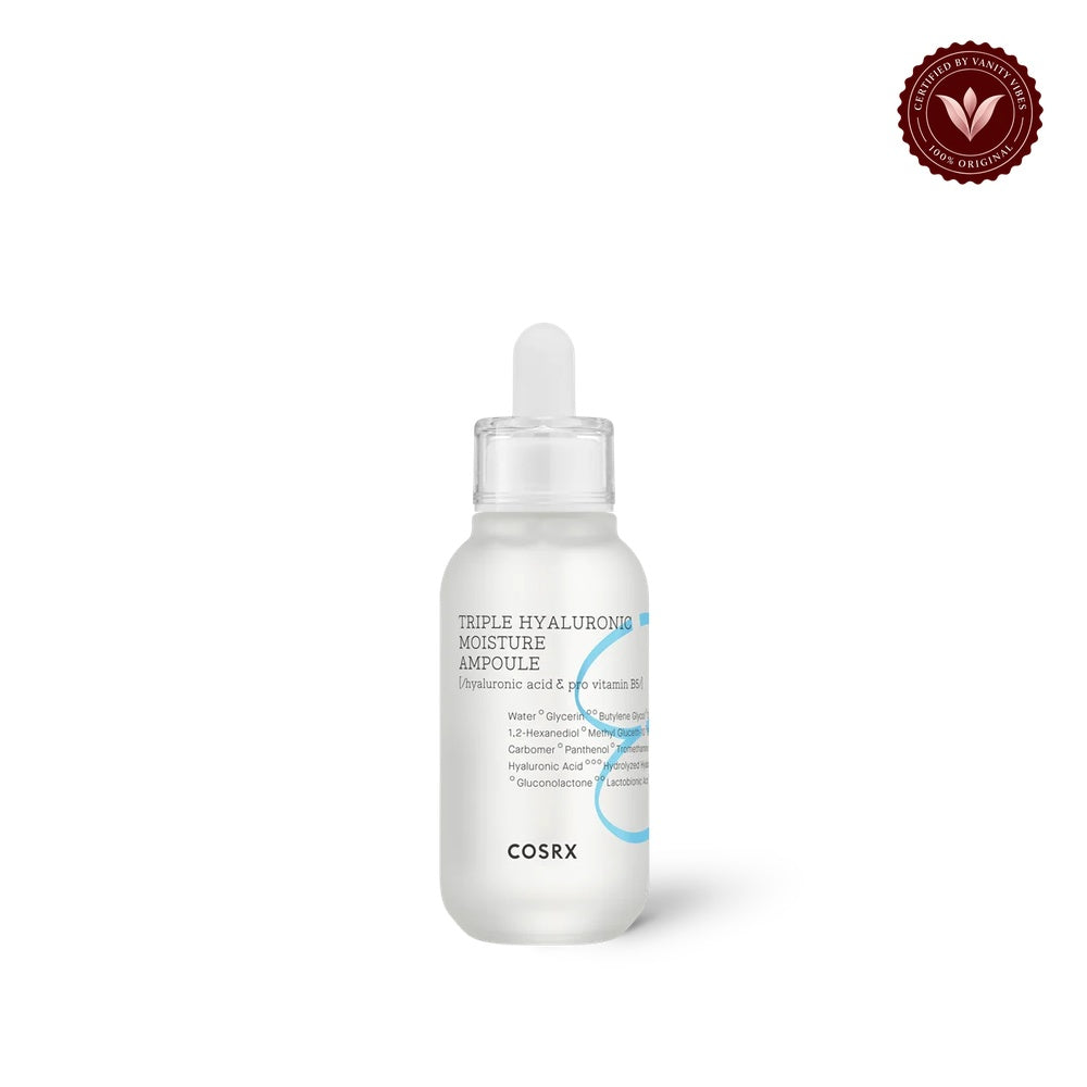 COSRX Hydrium Triple Hyaluronic Moisture Ampoule 40ml front product image on white background