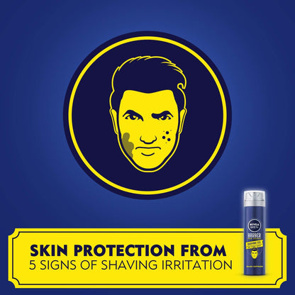 Nivea Men Barber Pro Range Shaving Gel One Stroke Shave 200ml Smooth & Comfortable Shave