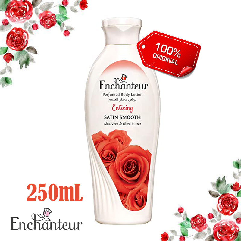 Enchanteur Enticing Perfumed Body Lotion 250ml - Deep Moisturizing Floral Fragrance Lotion for Soft, Smooth & Radiant Skin Da