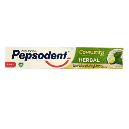 Pepsodent Complete 8 Herbal Toothpaste 75g Halal Protection Formula