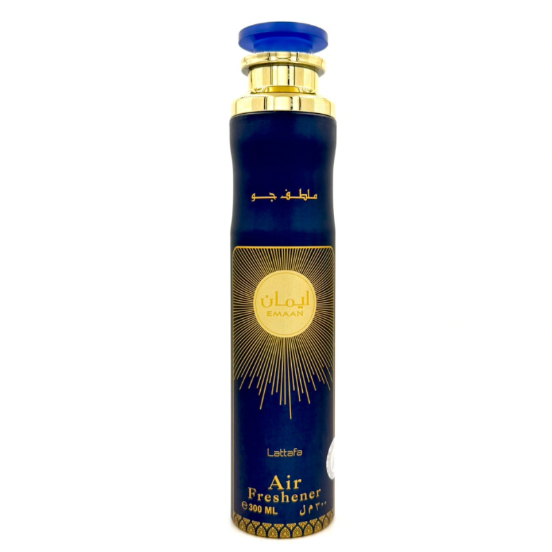 Lattafa Emaan Air Freshener 300ml - Long Lasting Luxury Floral Fresh Room Spray for Home & Office