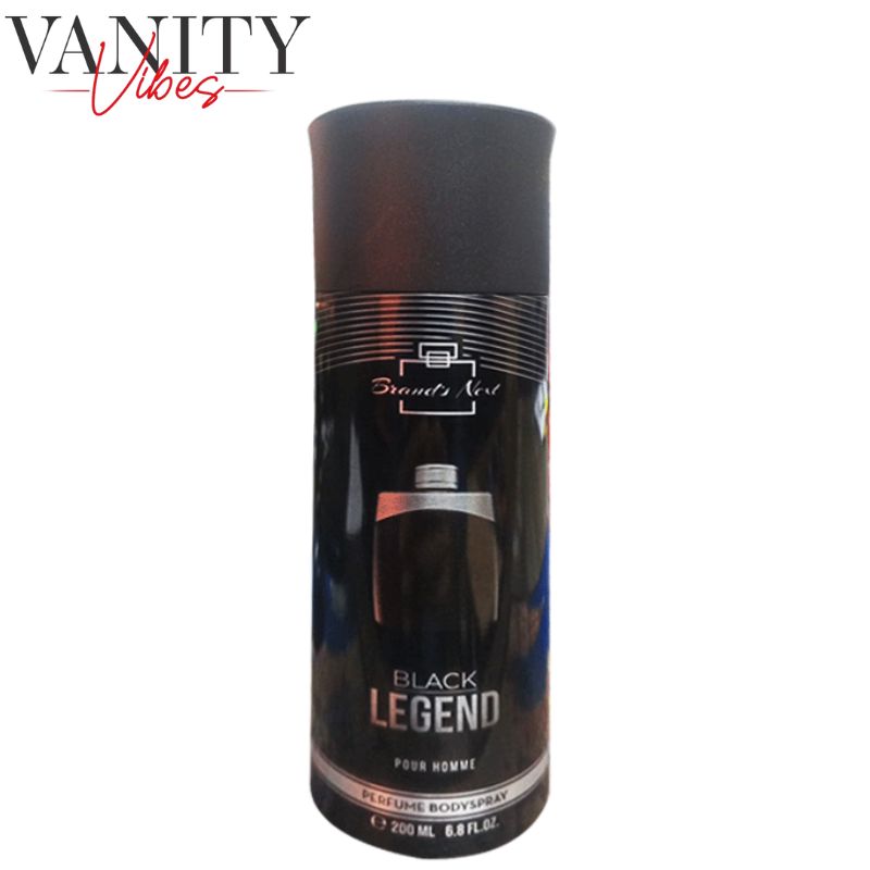 Brand’s Next Black Legend Pour Homme Perfume Body Spray 200ml  Long-Lasting Masculine Fragrance