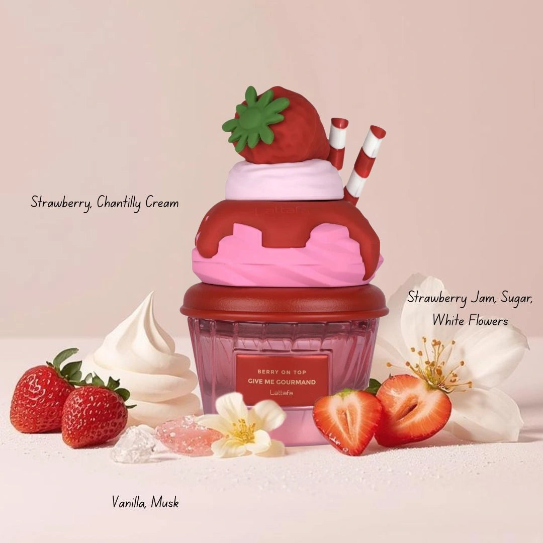 Berry on Top Give Me Gourmand by Lattafa Eau de Parfum 75ml for Men & Women