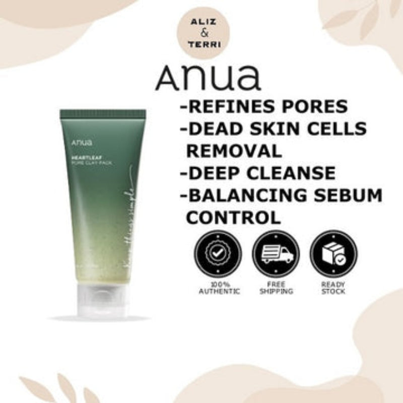 Anua Heartleaf Pore Clay Pack Skincare Product 100ml