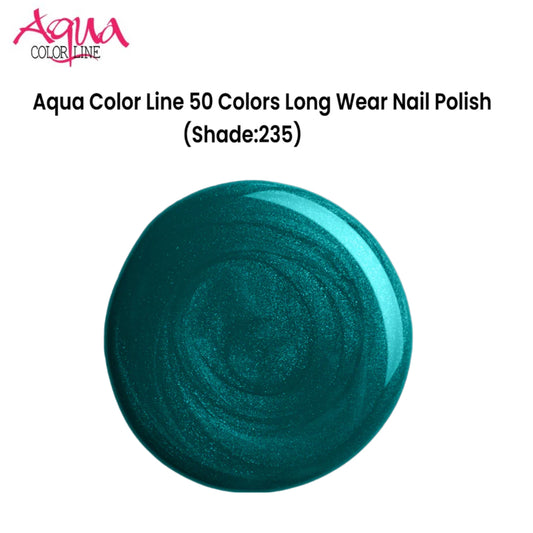 Aqua Color Line 50 Colors Long Wear Nail Polish (Shade:235)
