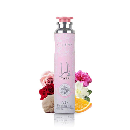 Lattafa Yara Air Freshener 300ml - Long Lasting Luxury Sweet Floral Fragrance Room Spray for Home & Office