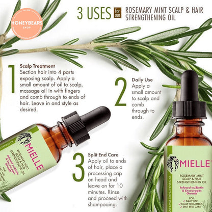 Mielle Rosemary Mint Scalp & Hair Strengthening Oil 59 ml