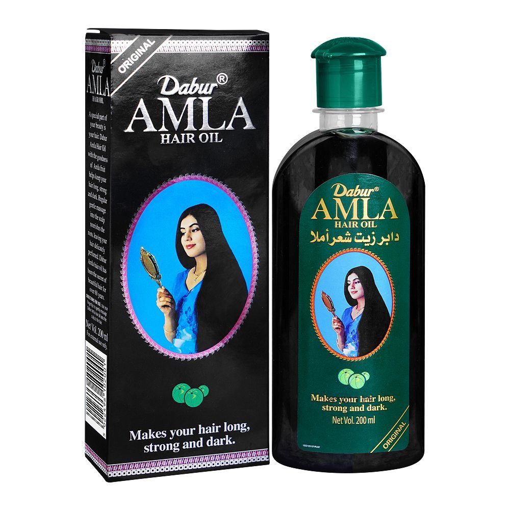 Dabur Amla Hair Oil 200ml Strong & Long Hair Nourishment Formula