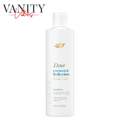 Dove Damage Therapy Coconut & Hydration Shampoo 355ml (12 oz) (USA)