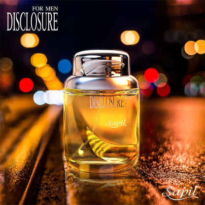 Sapil Disclosure Green Eau de Toilette for Men 100ml - Long Lasting Fresh Aquatic Woody Fragrance Perfume with All Day Confid