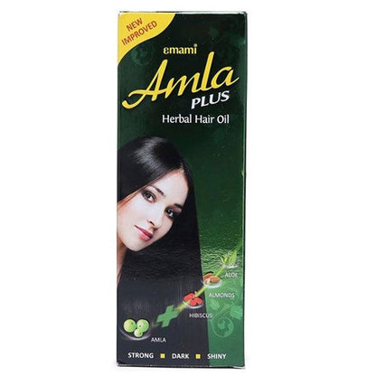 Emami Amla Plus Herbal Hair Oil 100ml - Nourishing Hair Care Oil for Strong, Long, Thick & Healthy Hair Growth & Daily Use