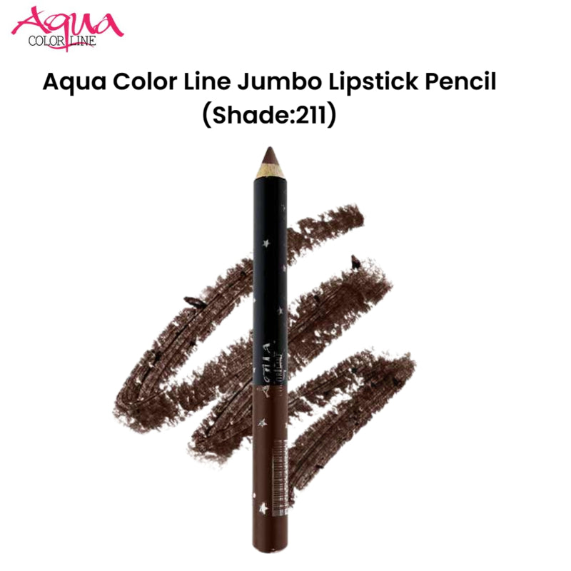 Aqua Color Line Jumbo Lipstick Pencil (Shade:211)