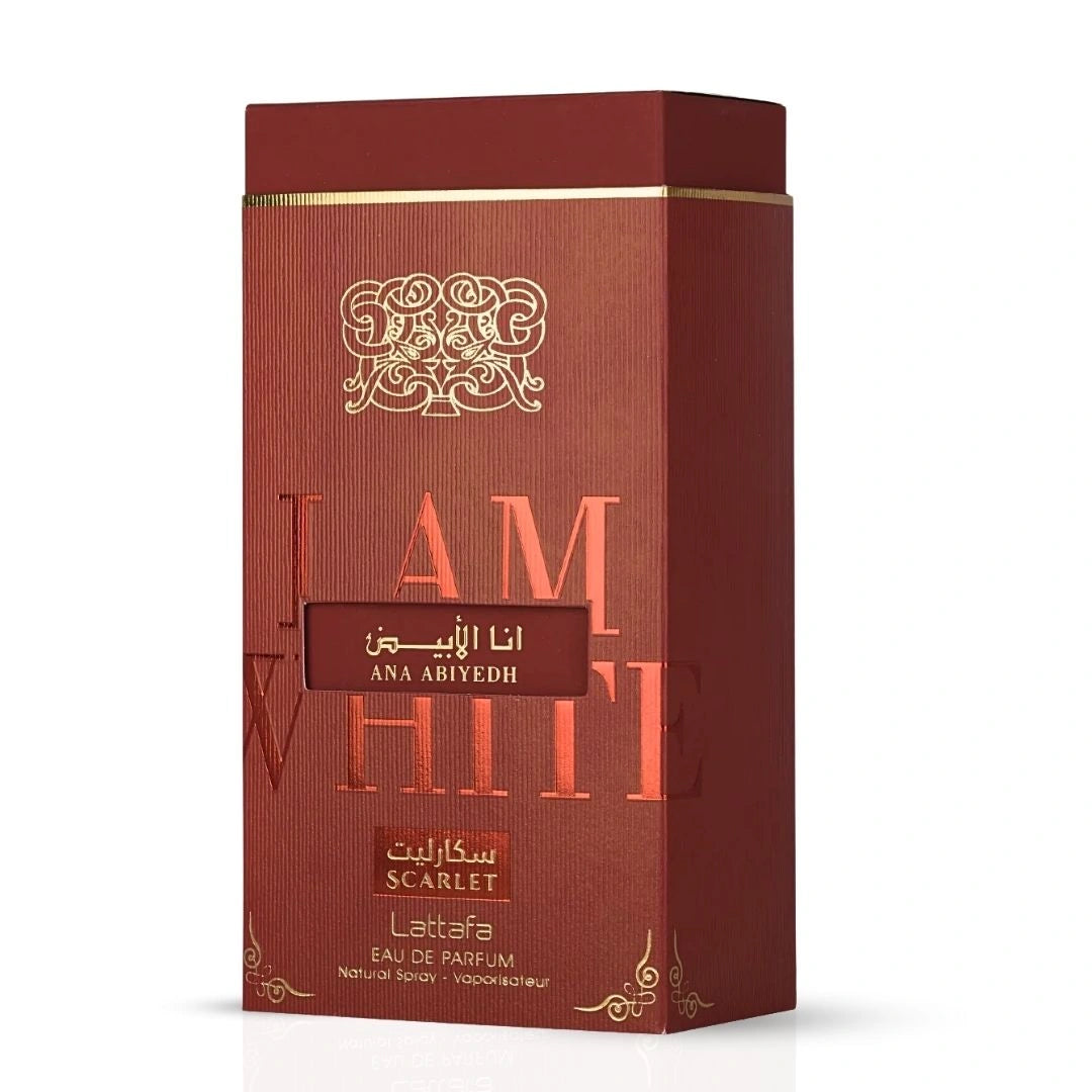 Lattafa Ana Abiyedh Scarlet Eau de Parfum 60ml - Long Lasting Elegant Floral Fragrance for Women