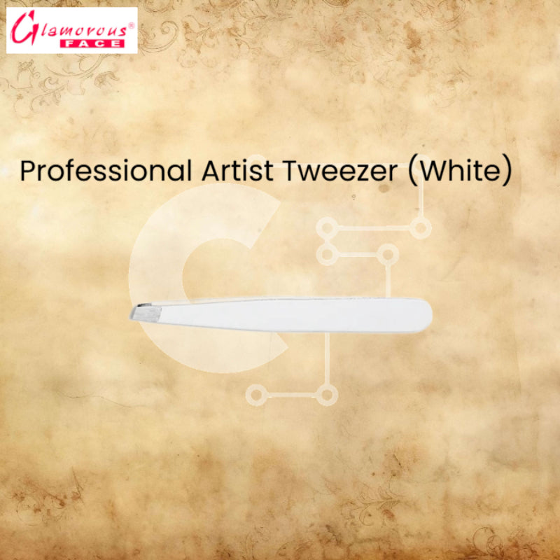 Glamorous Face Professional Artist Tweezer (White)