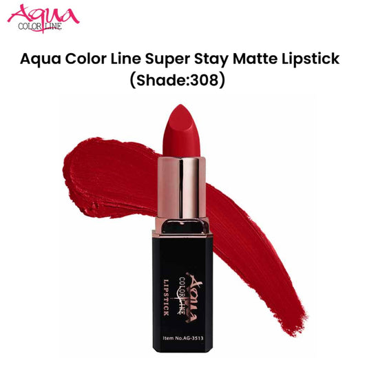 Aqua Color Line Super Stay Matte Lipstick (Shade:308)