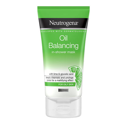 NEUTROGENA Oil Balancing In-Shower Face Mask with Lime & Glycolic Acid