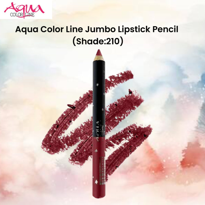 Aqua Color Line Jumbo Lipstick Pencil (Shade:210)