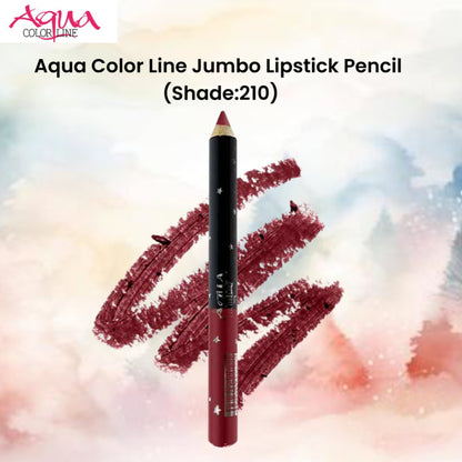 Aqua Color Line Jumbo Lipstick Pencil (Shade:210)