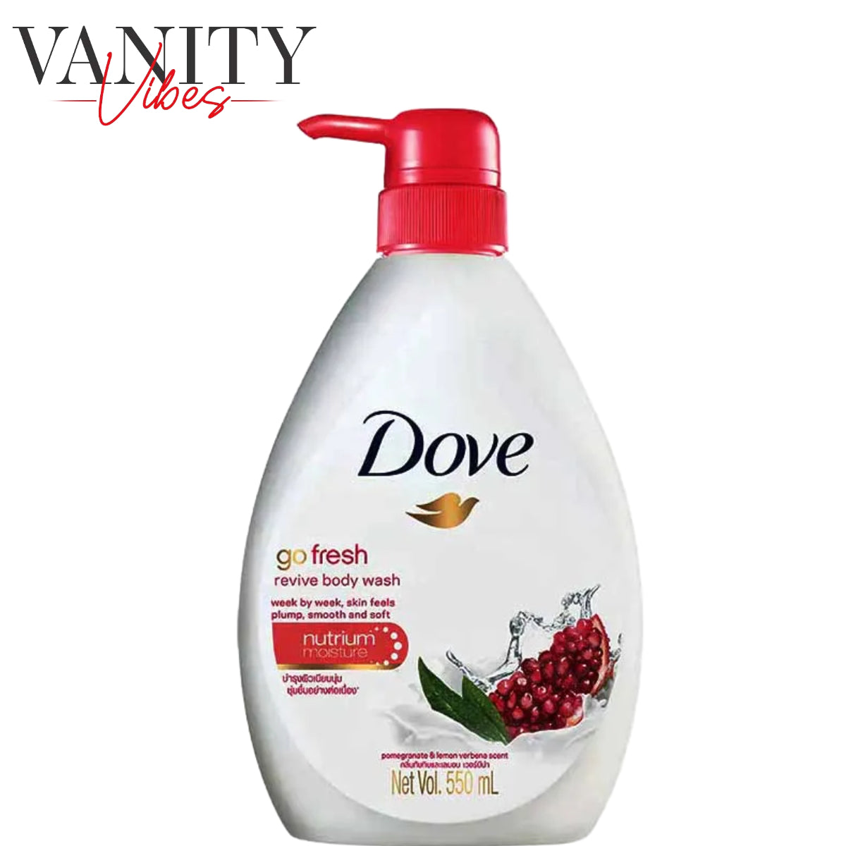 Dove Go Fresh Revive Pomegranate & Lemon Verbena Body Wash 550ml