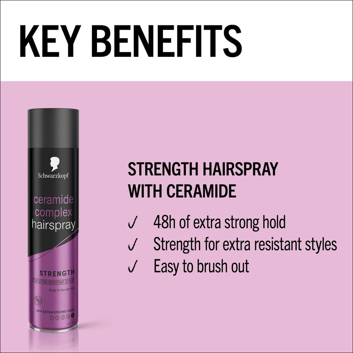 Schwarzkopf Styling Ceramide Complex Hairspray 400ml