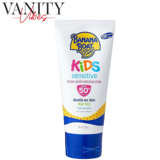 Banana Boat Kids Sensitive Tear Free Mineral Based Sunscreen Lotion SPF 50+ PA++++ 90ml