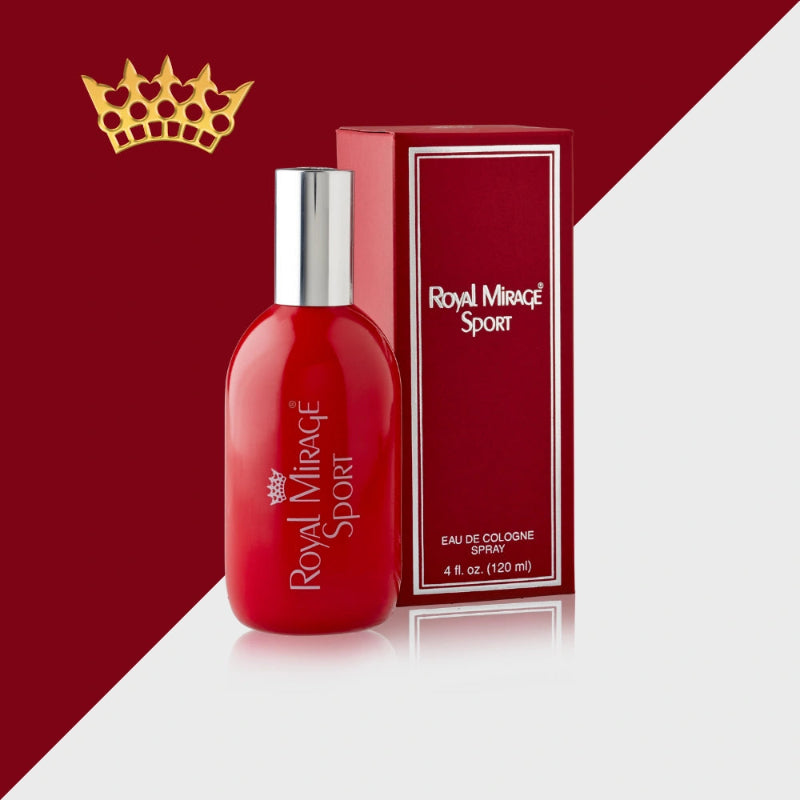 Royal Mirage Sport Eau De Cologne Spray 120ml – Long Lasting Fresh Energetic Masculine Fragrance