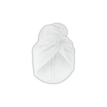 Glamorous Face Hair Turban Wrap Towel (White)