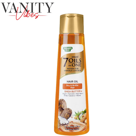 Emami 7 IN 1 Shea Butter Damage Control Hair Oil For Dry & Brittle Hair 200ml