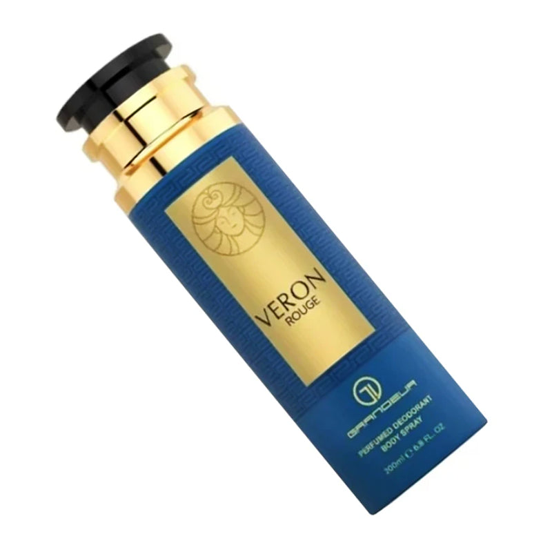 Veron Rouge Grandeur Perfume Spray 200ml - Long Lasting Luxury Fragrance Body Mist for Men & Women, Bold & Elegant Scent