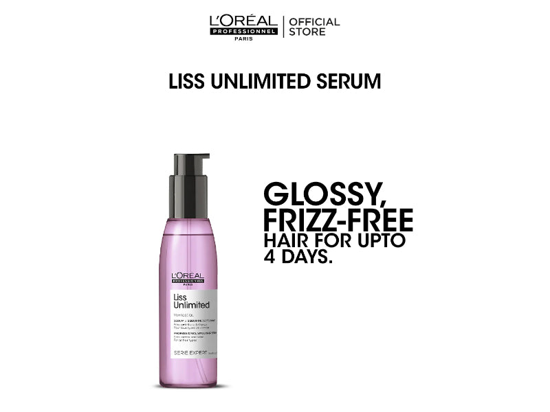 Loreal Professionnel Serie Expert Liss Unlimited Shine Perfecting Blow Dry Hair Oil 125ml