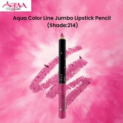 Aqua Color Line Jumbo Lipstick Pencil (Shade:214)