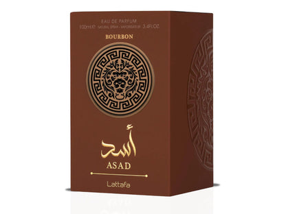 Lattafa Asad Bourbon Eau De Parfum 100ml for Unisex | Original Long Lasting Perfume