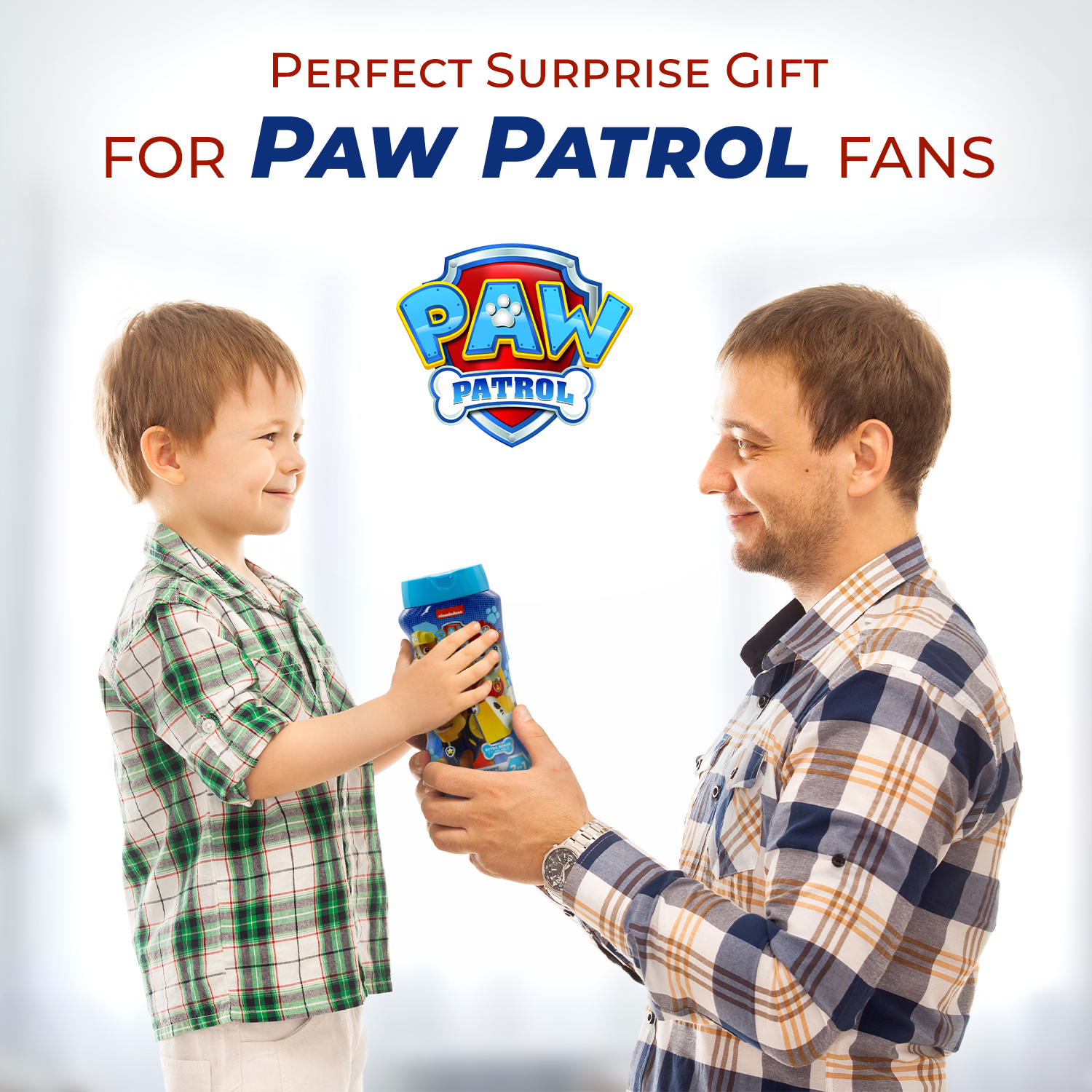 Lorenay Paw Patrol 2-in-1 Bubble Bath & Shampoo 475ml - Gentle Kids Hair & Body Wash for Soft Cleansing, Tear-Free Formula, F