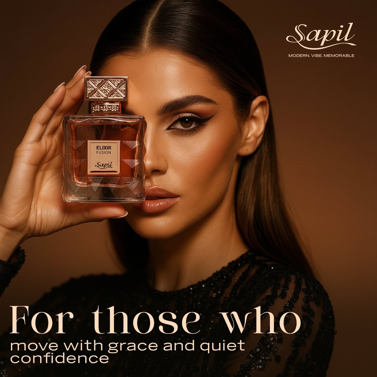 Sapil Elixir Fusion Eau de Toilette for Men & Women 100ml - Long Lasting Fresh Woody Aromatic Fragrance Perfume with All Day 