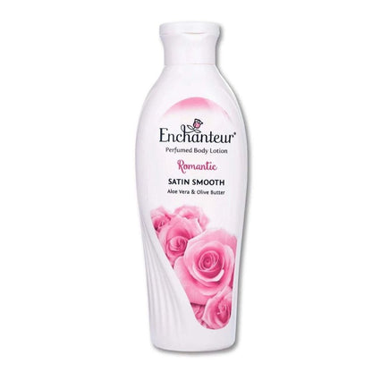 Enchanteur Romantic Moisture Silk Perfumed Body Lotion Aloe Vera & Olive Butter 250ml