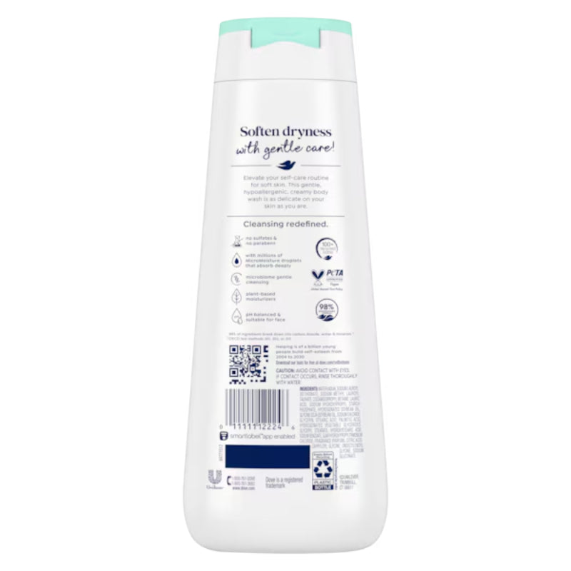 Dove Sensitive Skin Hypoallergenic Body Wash 20 fl oz-591ml