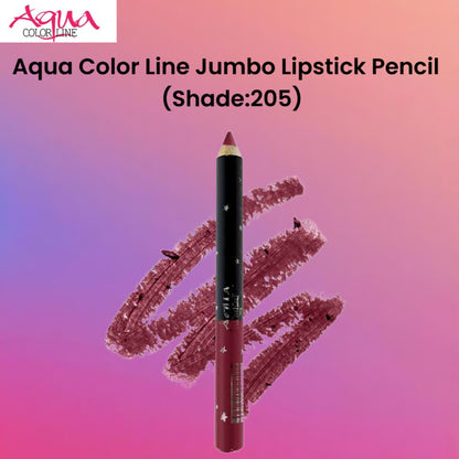 Aqua Color Line Jumbo Lipstick Pencil (Shade:205)